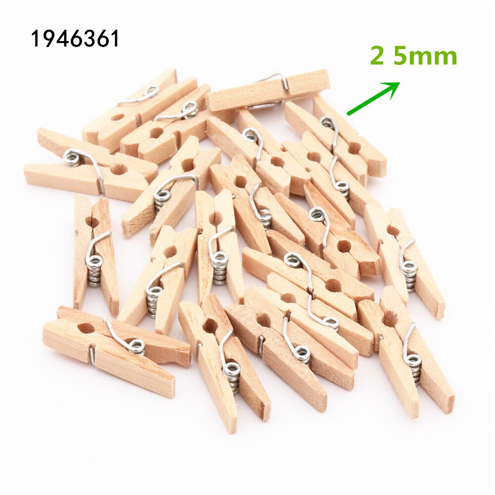 25mm 35mm 45mm 60mm 72mm Protokoll Holz Clips Foto Clips Wäscheklammer Handwerk Dekoration Clips Schule büro Clips: 20Stck 25mm