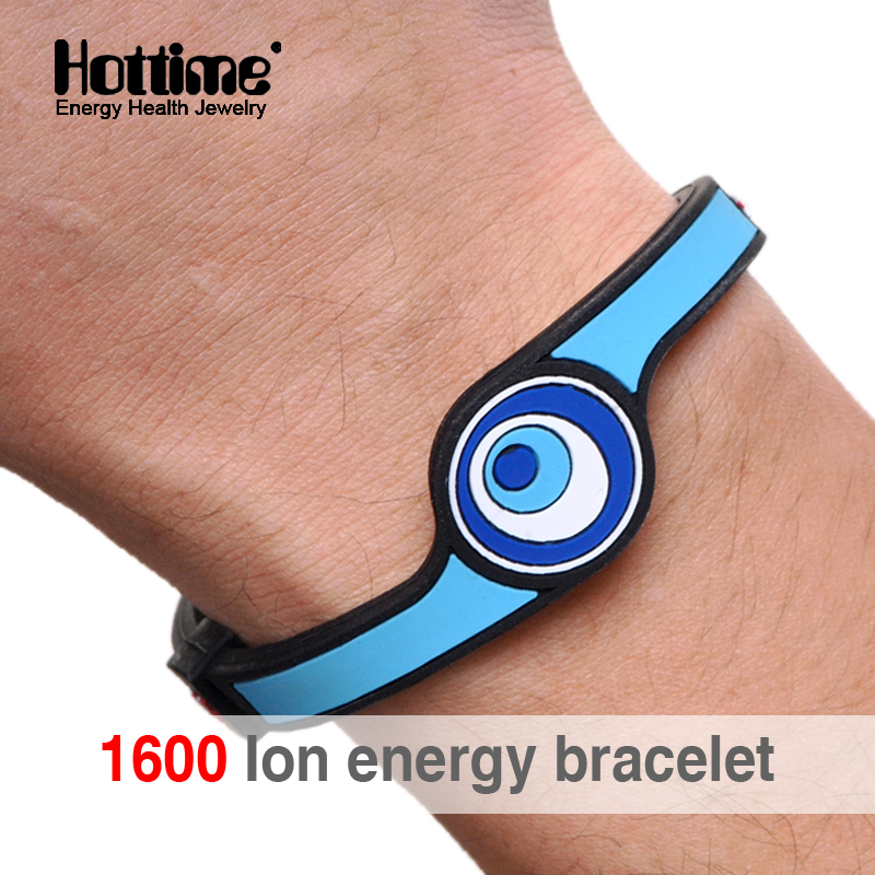 Hottime Eco Power Energy Hologram Bracelets Wristbands Keep Balance Ion Magnetic Therapy Silicone Bands
