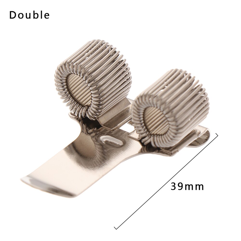 1Pc Single/Double/Triple Hole Metal Spring Pen Holder With Pocket Clip Doctors Nurse Uniform Pen Holders Office Supplies: Double