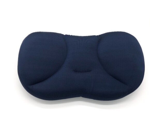 3d pescoço travesseiro ergonômico memória espuma travesseiro criativo sono profundo lavável viagem pescoço partícula travesseiro para sono almofada micro ar: Azul profundo