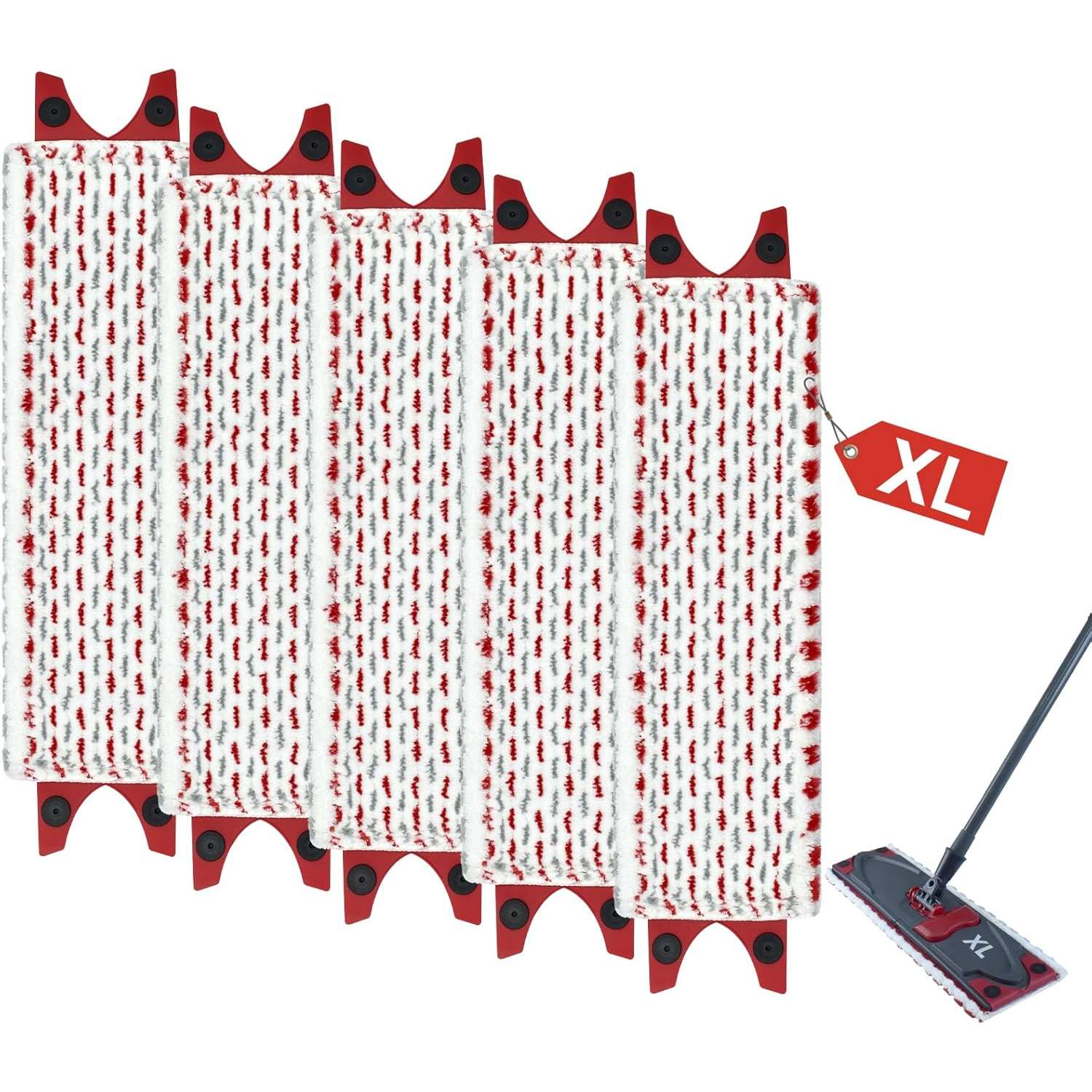 Spray Mop Head for Vileda UltraMax XL Mop Refill, 2in1 Microfibre, UltraMax XL Mop, for Hard Floors, 51x14cm: light yellow