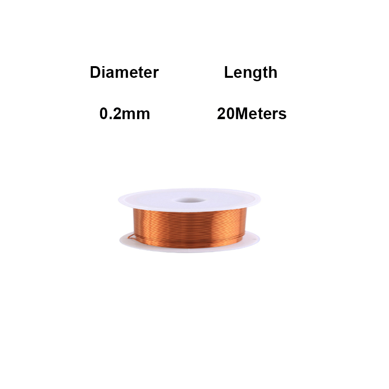 Bobine de fil de cuivre 10-100m, câble de fil de cuivre 0.06mm - 1.0mm, fil magnétique, fil de bobine de cuivre émaillé, fil d'enroulement en cuivre émaillé: green