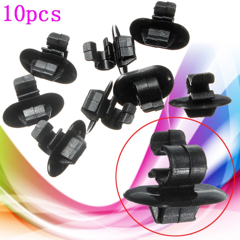 10pcs Bonnet Stay Clip Hood Retainer Car Hood Buckle Fittings Plastic Fastener Holder For Peugeot 106 206 306 406 407 307
