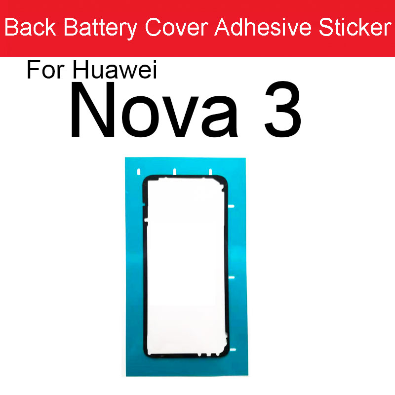 Back Battery Housing Cover Sticker Adhesive Glue Tape For Huawei Nova 2S 3 3E 3i 4 4E 5 5i 5T 5Z 6 7 Pro 6 7SE Replacement Parts: Dark Blue