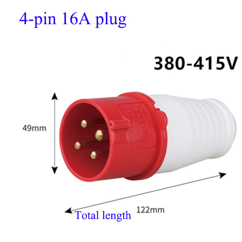 16A Lndustrial Plug Waterproof Explosion-proof Aviation Plug Docking Socket Connector Three-phase Electric 3-core 4-core 5-hole: Ivory