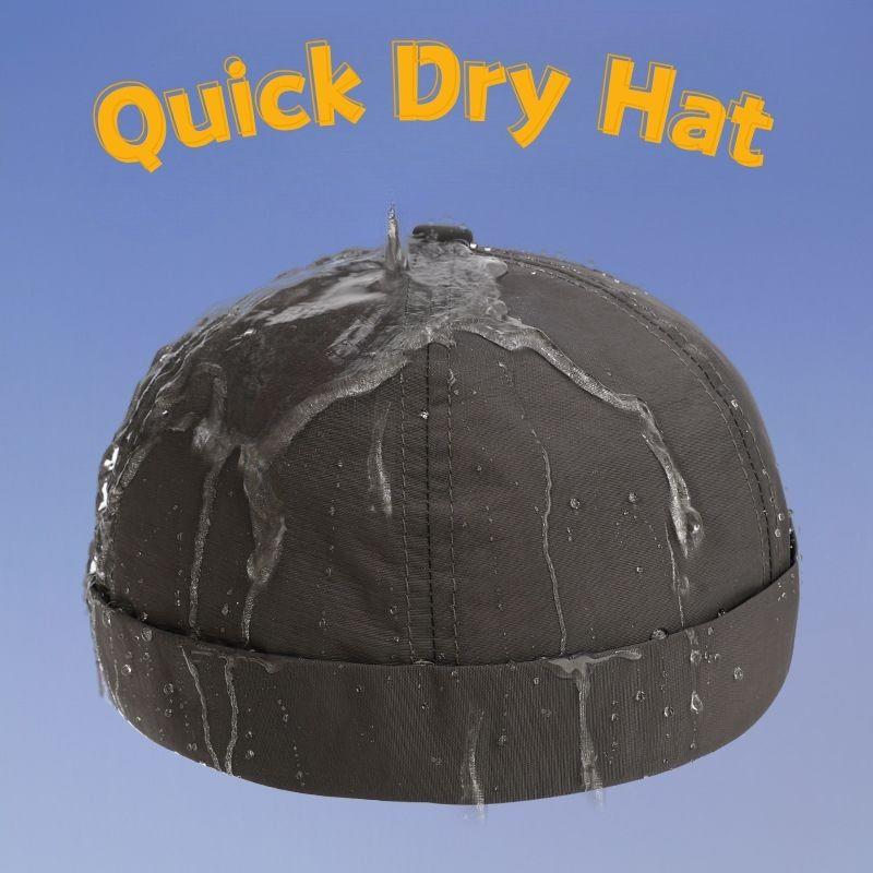 Skullcap décontracté séchage rapide sans bords chapeau léger maille bonnet bonnet manchette casquette quotidien port chapeau roulé marin Hip Hop casquettes