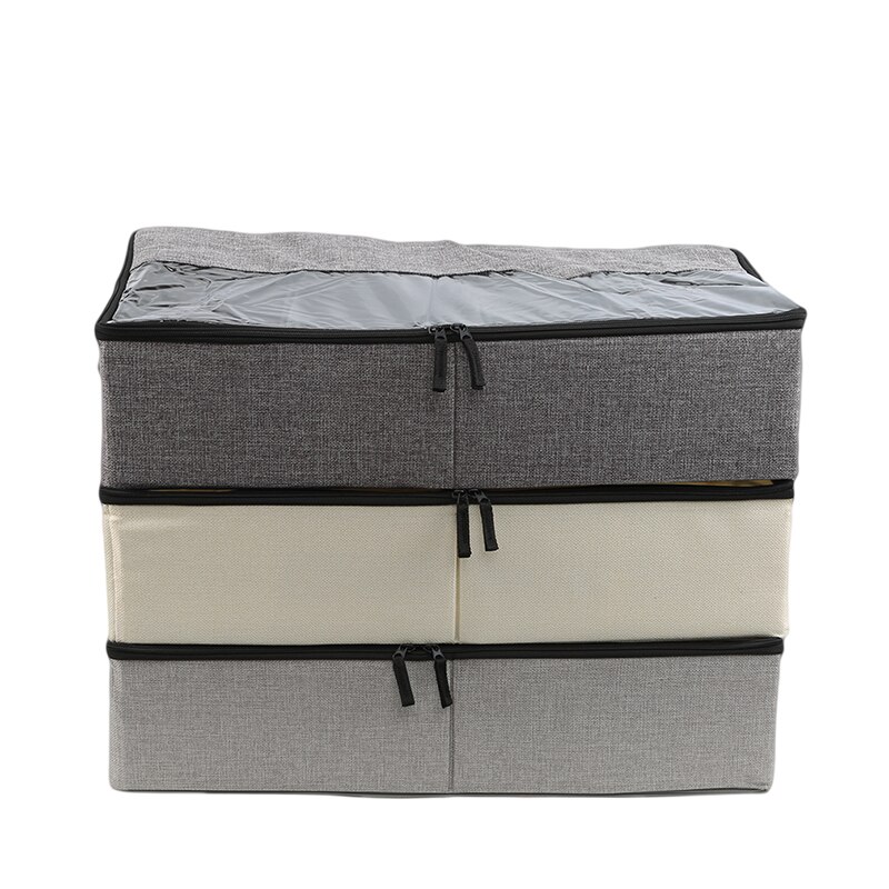 Opvouwbare Raster Schoenendoos Dikke Stof Transparante Schoenendoos Stofdicht Schoen Kast Garderobe Kast Opslag Tool