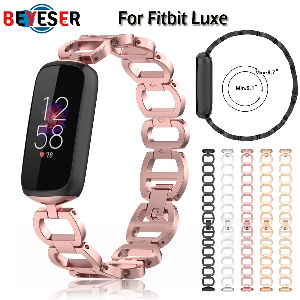 Luxe Polsband Voor Fitbit Luxe Armband Smart Band Metalen Vervanging Watch Band Voor Fitbit Luxe Speciale Editie Accessoires