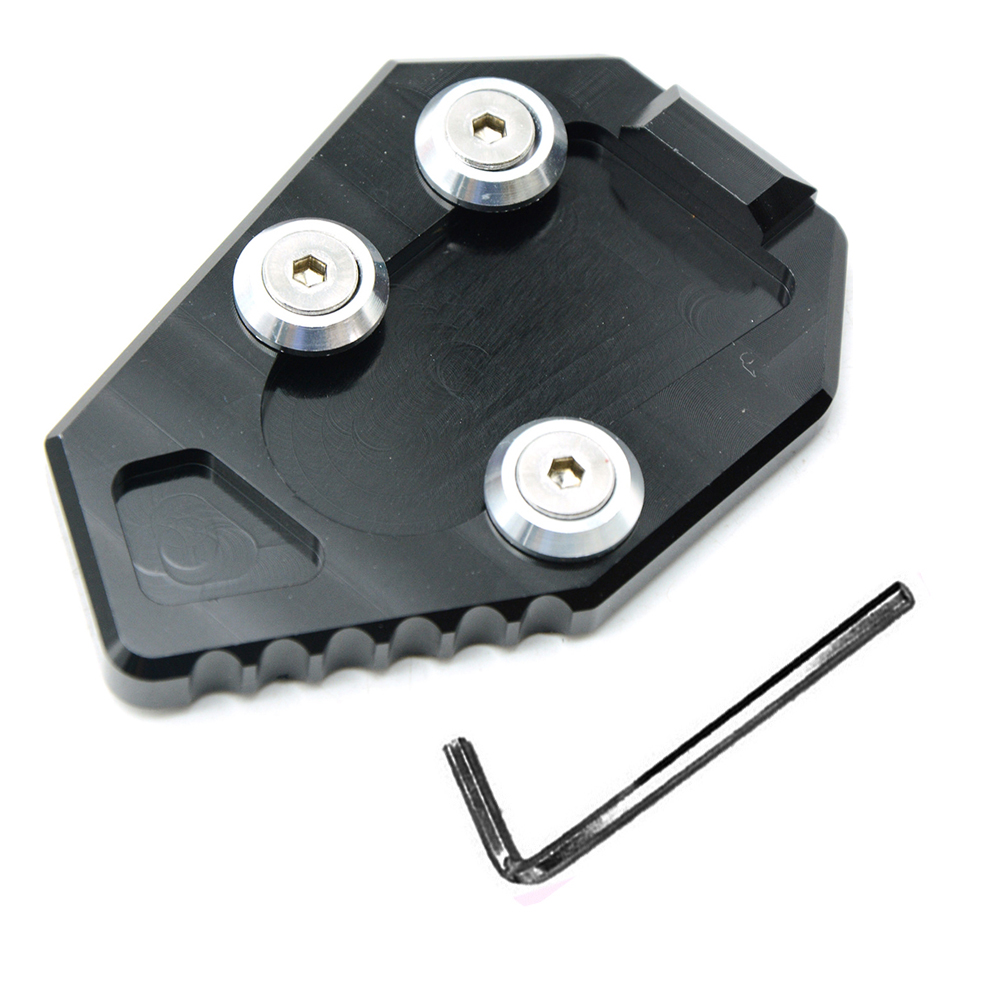 Béquille latérale pour moto Honda CB1000R CB1000 R CB 1000 R – , Extension CNC, plaque de Support: Black