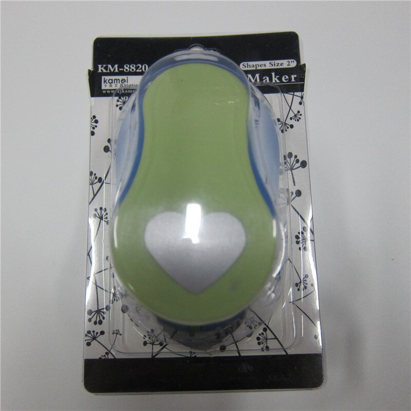2'' ABS + Metal Big Heart Paper Punch Craft Hole Punch Tool Kids DIY Scrapbook Card Thin Paper Cutter