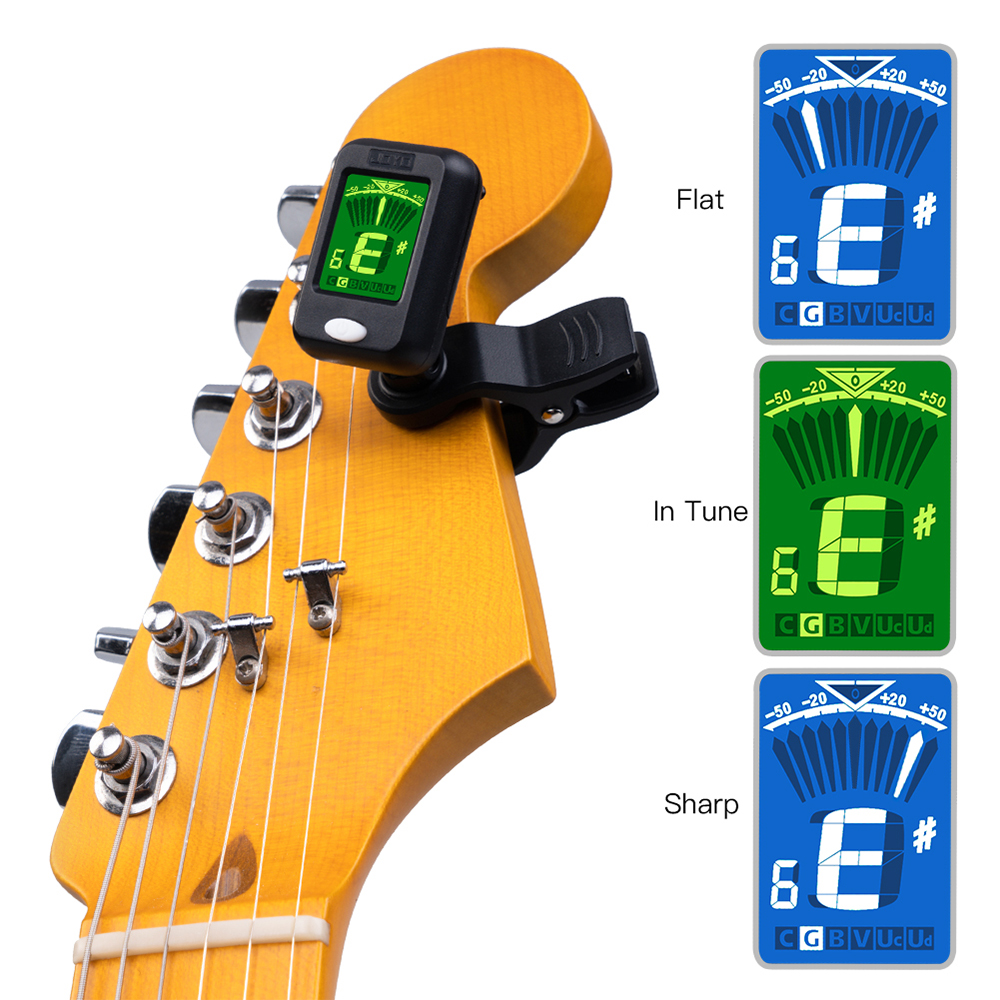 JOYO JT-09 Guitar Tuner Digital Digital Clip-On Electronic Tuner Guitar Bass Violin Ukulele Acoustic Guitar Parts & Accessories