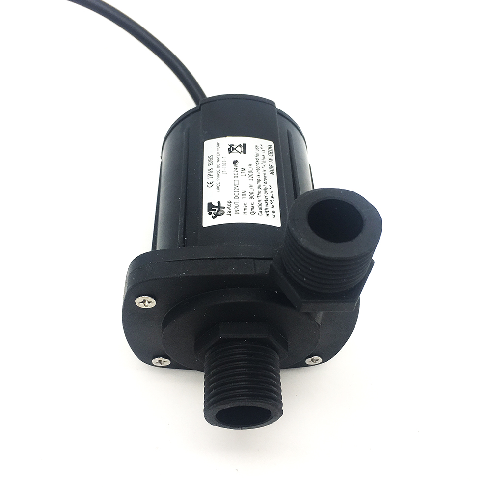 1000bt 12v 24v højtryk 17m maks. vandhoved børsteløs pumpe 900 ~ 1200l/ timer dyk vandpumpe