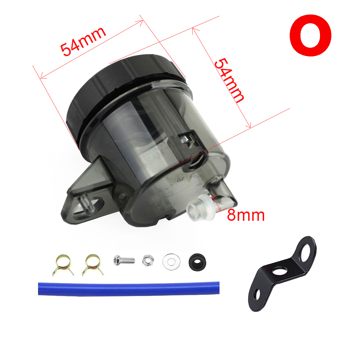 Universale Del Motociclo Leva Freno Serbatoio Olio Freno A Piede Cilindro maestro Tazza di Olio Bottiglia di Fluido Serbatoio sporco bicicletta scooter Pitbike: giallo