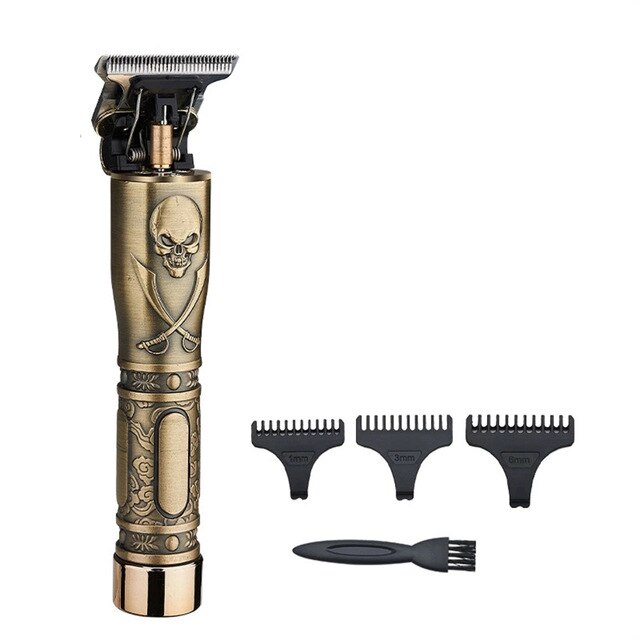 VGR V-085 hair clipper T-type retro oil head USB rechargeable electric hair clipper engraving men's hair clipper hair trimmer: SH-2588