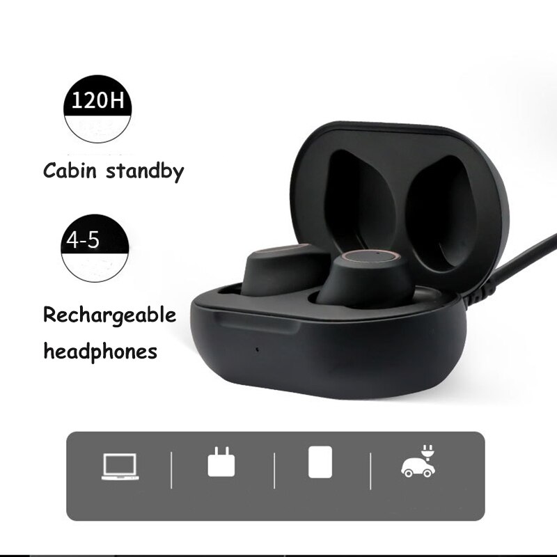 Mini appareils auditifs numériques intelligents, rechargeables par USB, réduction du bruit, intra-auriculaires, Amplifie le son des personnes âgées et des sourds