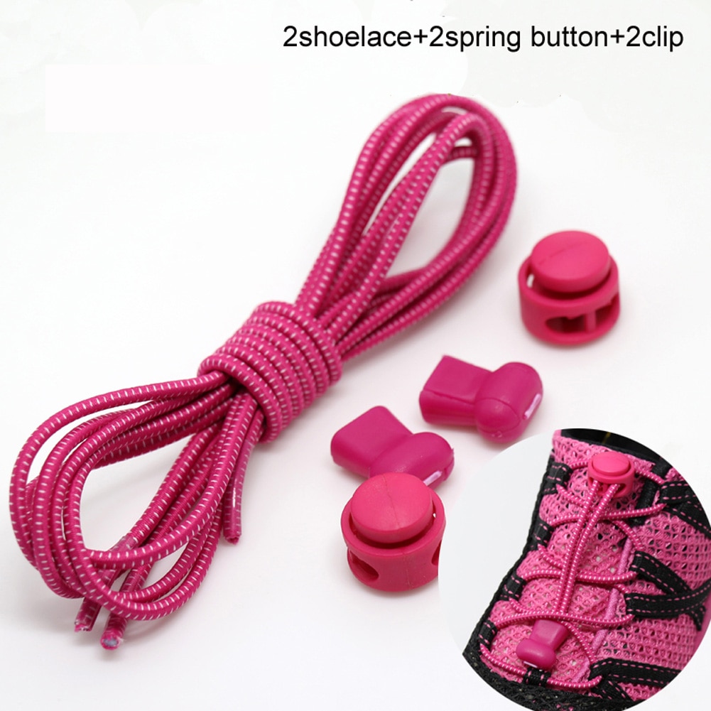 Serrure pas de lacets lacets élastiques baskets lacet 19 couleurs étirement lacets paresseux serrure Shoestring bootlacets accessoires de chaussures