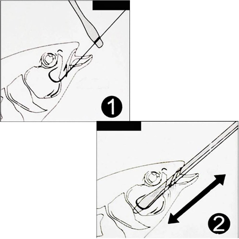 Stainless Steel Safety Extractor Tool Rapid Decoupling Anti Slip Handle Fishing Goods Safety Fishing Hook Extractor Detacher