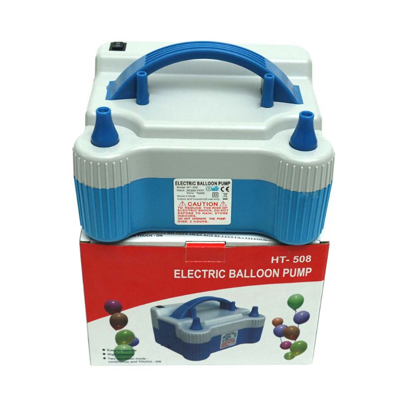 EU Plug Electric Balloon Pump Portable Double Nozzles Balloon Inflator for Wedding Party Decoration Filling Balloons