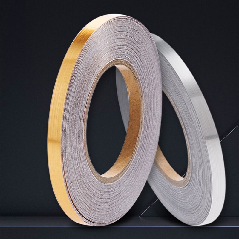 0.5/1/2*5000Cm Zilver/Goud Lijm Vloer Tegel Strip Naad Sticker Waterdicht Muur Afdichtingstape Koper folie Tape