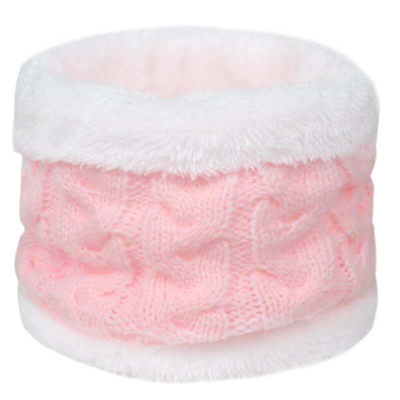 Herfst Winter Baby Sjaal Warm Haak Kinderen Halswarmer Kraag Fluwelen Dikke Effen Kleur Kids Meisje Jongen Sjaals