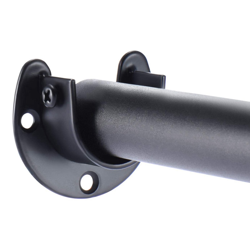 4 Packs Heavy Duty Stainless Steel End Supports Closet Pole Sockets 1 Inch Flange Rod Holder with Screws (U-Shaped)