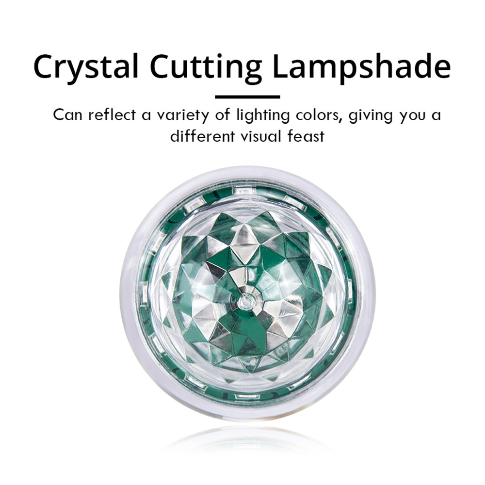 4W Mini USB Sound Party Lights Disco Light RGB Magic Crystal Ball Stage Light Effect for Christmas KTV Wedding Music Dj Light