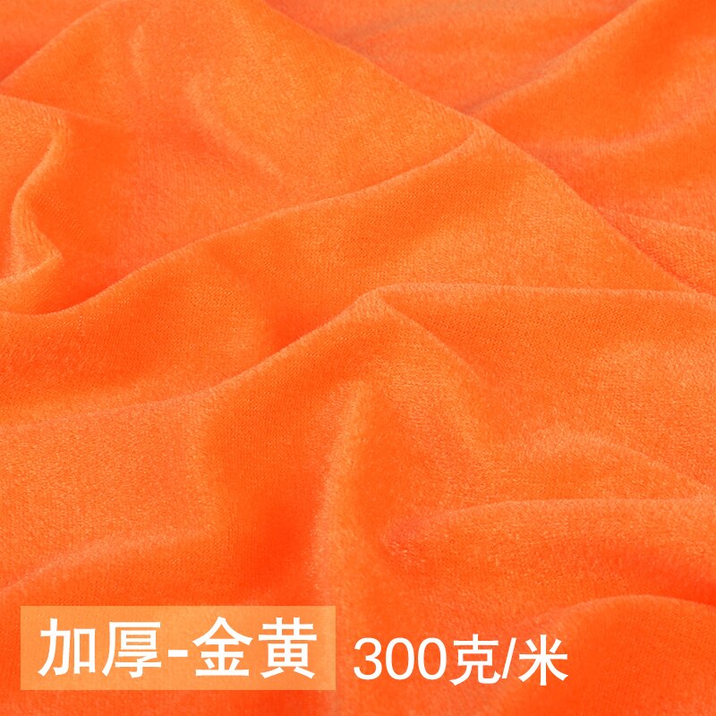 160 x 100cm polyester utan blekande guld sammetstyg tyg för gardiner bordsduk plagg gör-det-själv sömnadsmaterial: 7