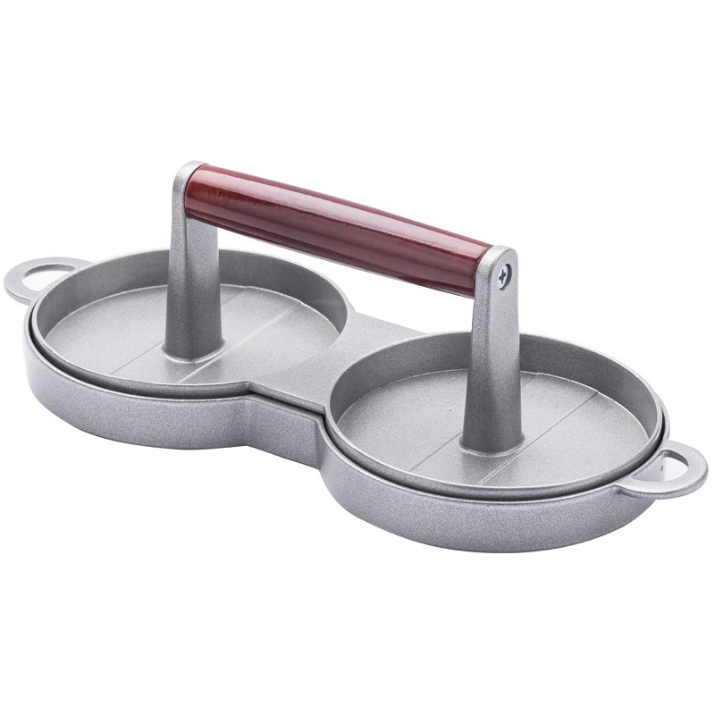 Kitchen Round Shape burger Press Food-Grade ABS Hamburger Meat Press Beef Grill Hamburger Press Patty Maker Mold Kitchen Tools: Double