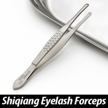 Suzhou stærke øjenvipper pincet øjenlæge omvendt øjenvipper 9cm rundt hoved 1.5 platform pincet øjenbryn klip tatovering brug