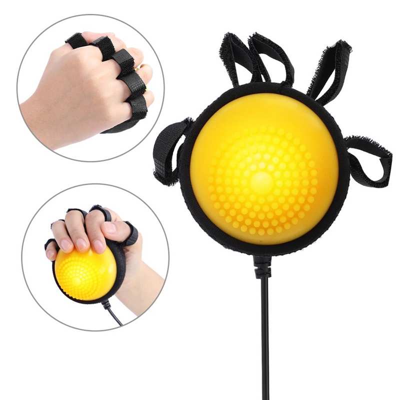 Bola de massagem da mão elétrica compressa quente curso hemiplegia dedo recuperação treinamento silicone reabilitação bolas