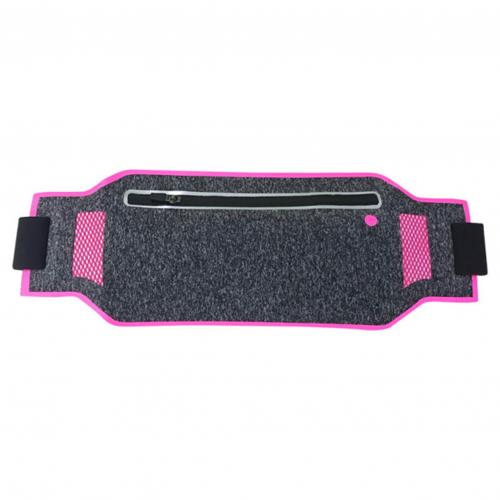 Outdoor Waterproof Running Waist Bag Ultra-Thin Pouch Cycling Hiking Phone Sack: Rose Red