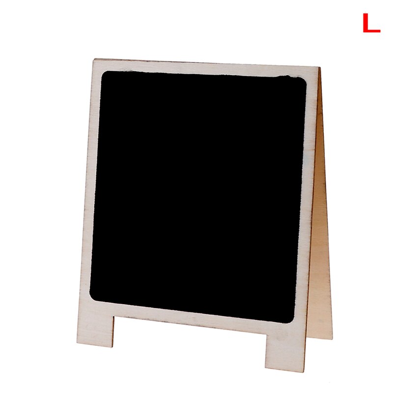 Tavle opslagstavle papirvarer kontorartikler størrelse  s 8*10cm desktop skrivetavler træ bordplade kridt tavle dobbeltsidet: L