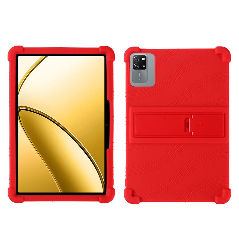 Case for Blackview Tab 60 WiFi Tablet, Kids Friendly Soft Silicone Adjustable Stand Cover for Blackview Tab60 Pro Kids 10.1inch: Red