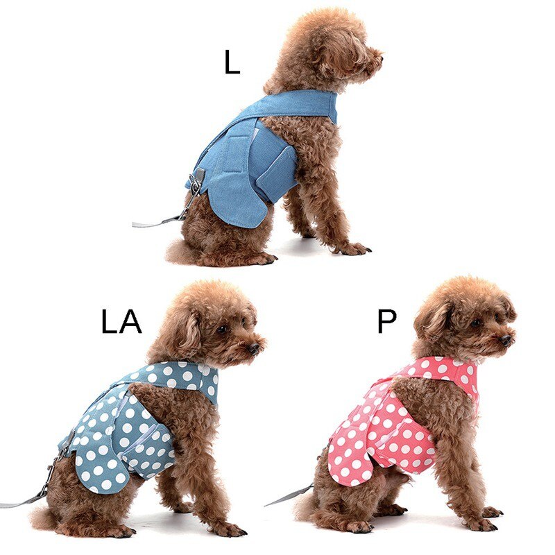 Aircraft Type Anti-leakage Breathable Small Dog Chest Harness Traction Rope Camisole Style Rope Walking Polyester + Mesh S-XL