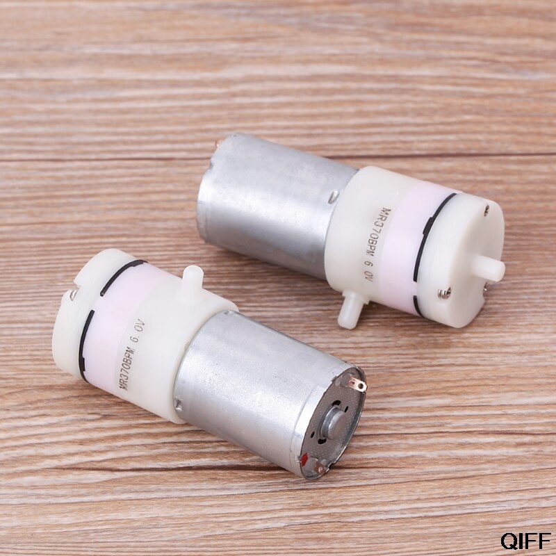2x DC 3V-6V 5V 370 Motor Micro Mini Air Pump Vacuum For Aquarium Tank Oxygen July 29