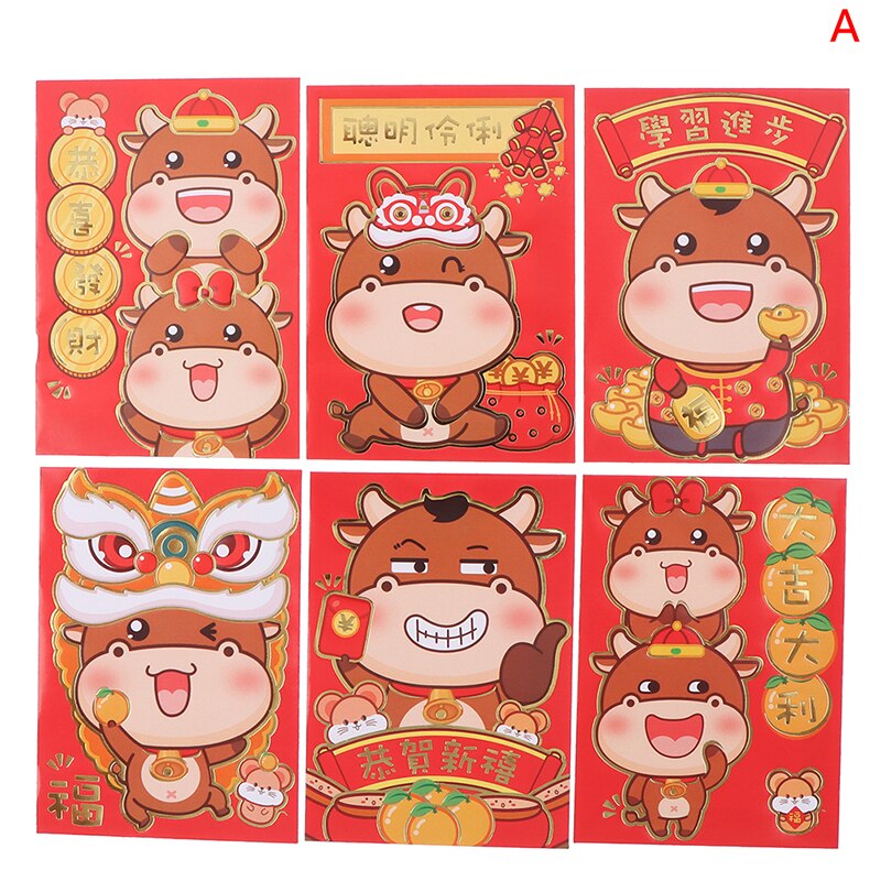 Lucky Chinese Red Envelopes, Year Lucky Pockets Chinese Red Packet Packaging For Chinese Year And Party Box: A