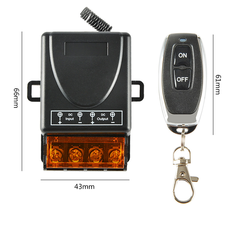 DIY Wireless 433MHz Universal Remote Control Switch dc 12v 24v 48v 60v 72v 30a High Power Relay Receiver Modulefor Car WaterPump