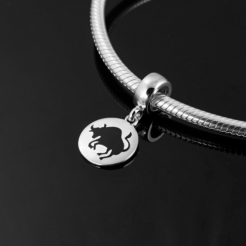 12 Constellation Zodiak Charms 925 Sterling Zilveren Hangers Kralen Sieraden Maken Fit Originele Europese Charms Armband Ketting