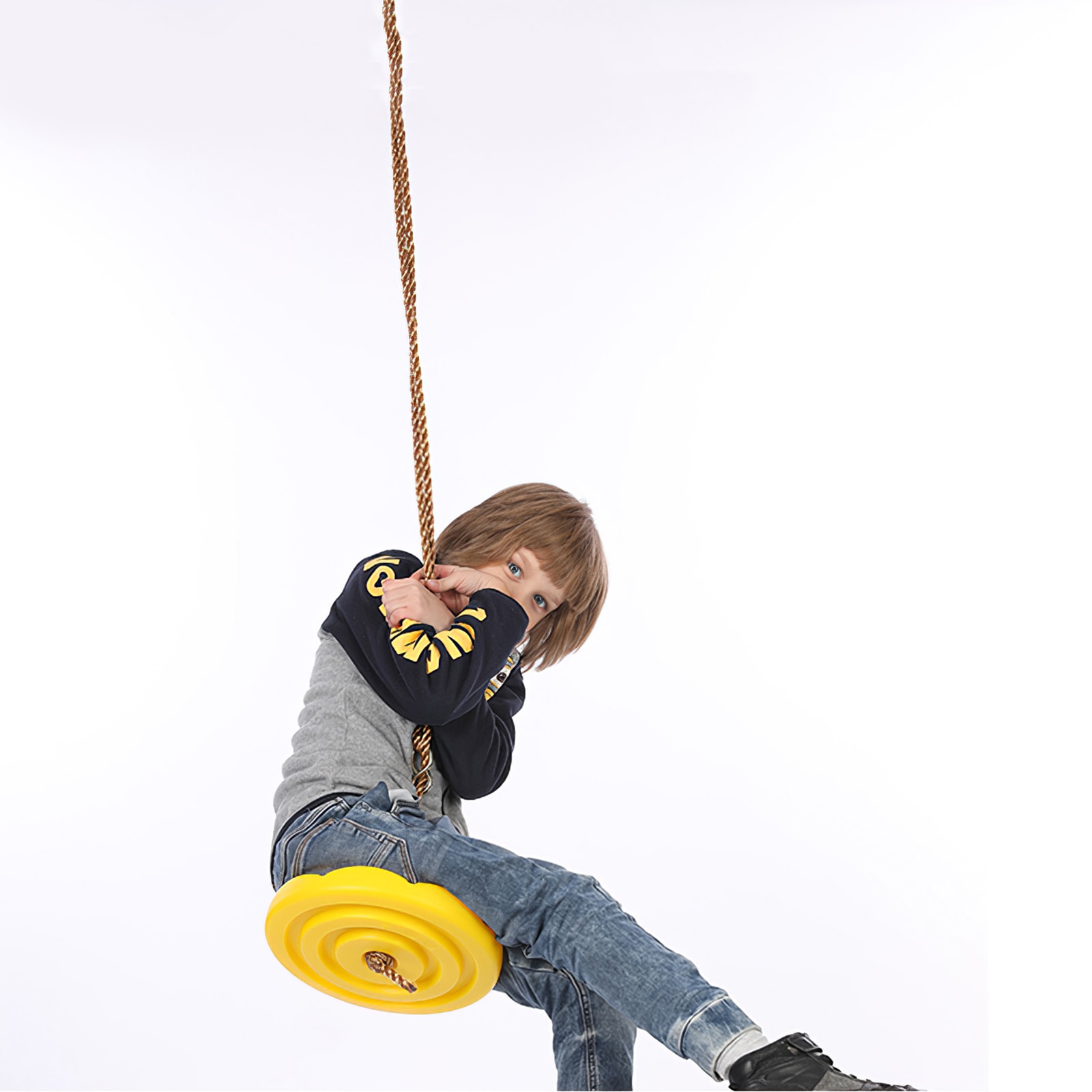 Balançoire à disque pour enfants, corde ronde, , arbre suspendu, équipement de terrain de jeu extérieur