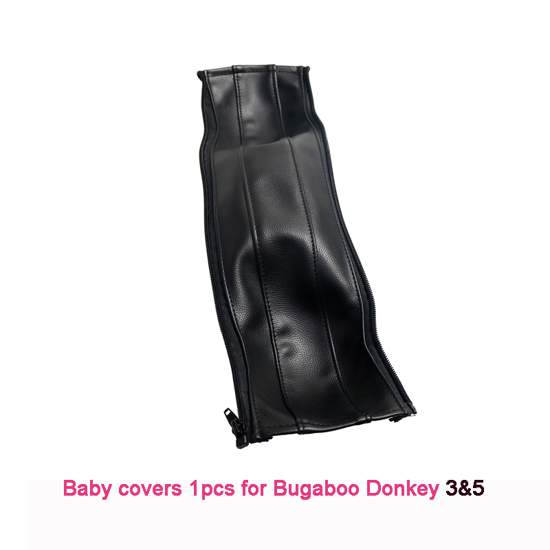 Coperture in pelle Pu per Bugaboo asino 1 2 3 passeggino carrozzina braccioli custodia protettiva maniglie coperture Bumber passeggini accessori: donkey3 baby black