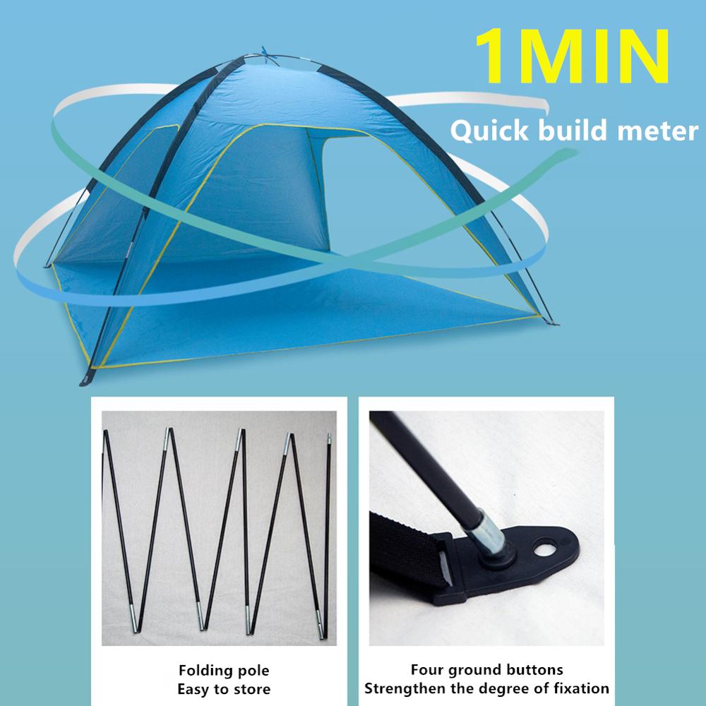Open tent Throw pop up tents Outdoor camping Hiking automatic season Tent Speed Rainproof Family Beach large space