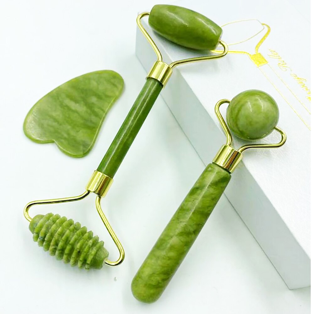 Gua Sha Jade Stenen Gezicht Roller Massager Voor Gezicht Roller Dunne Gezicht Lift Anti Rimpel Gezondheidszorg Gezicht Massager Facial gereedschap: 04