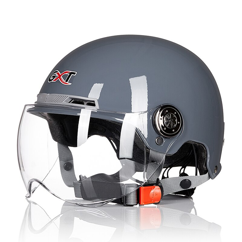 Light GXT electric motorcycle helmet Men and women Adjustable head circumference Half helmet summer safety helmet Made of ABS: 3