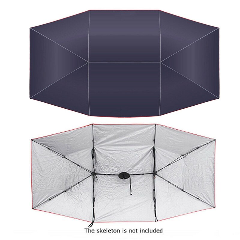 Voiture parapluie pare-soleil couverture tente tissu 4X2.1M universel UV protéger sans support bleu