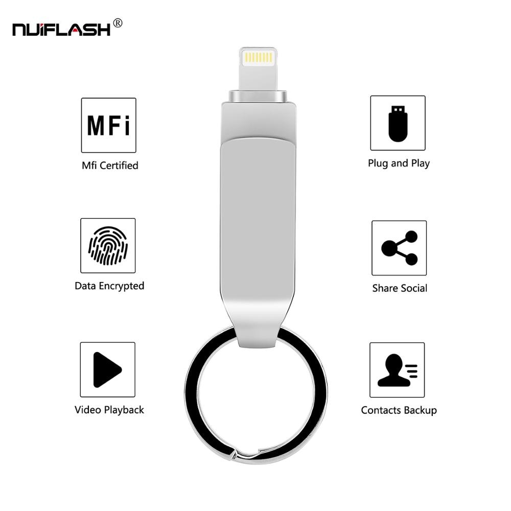Usb Flash Drive Voor Iphone Pen Drive 16 Gb 32 Gb 64 Gb 128 Gb Usb Stick Usb 3.0 Voor iphone X/8/7/7 Plus/6/6 S/5/Se/Ipad