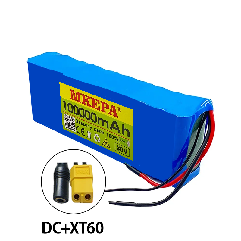 10S2P 36V 100000 Batteria per scooter elettrico mAh 42v Batteria per scooter elettrico al litio Batteria per scooter elettrico 800W Batteria 10s2p 36V: Cielo Blu