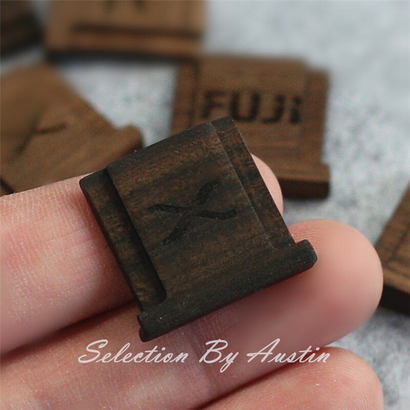 Wooden Wood Shoe Cover Protector For FUJI XE4 XS10 XT4 XT30 XT20 XPRO: Ebony X