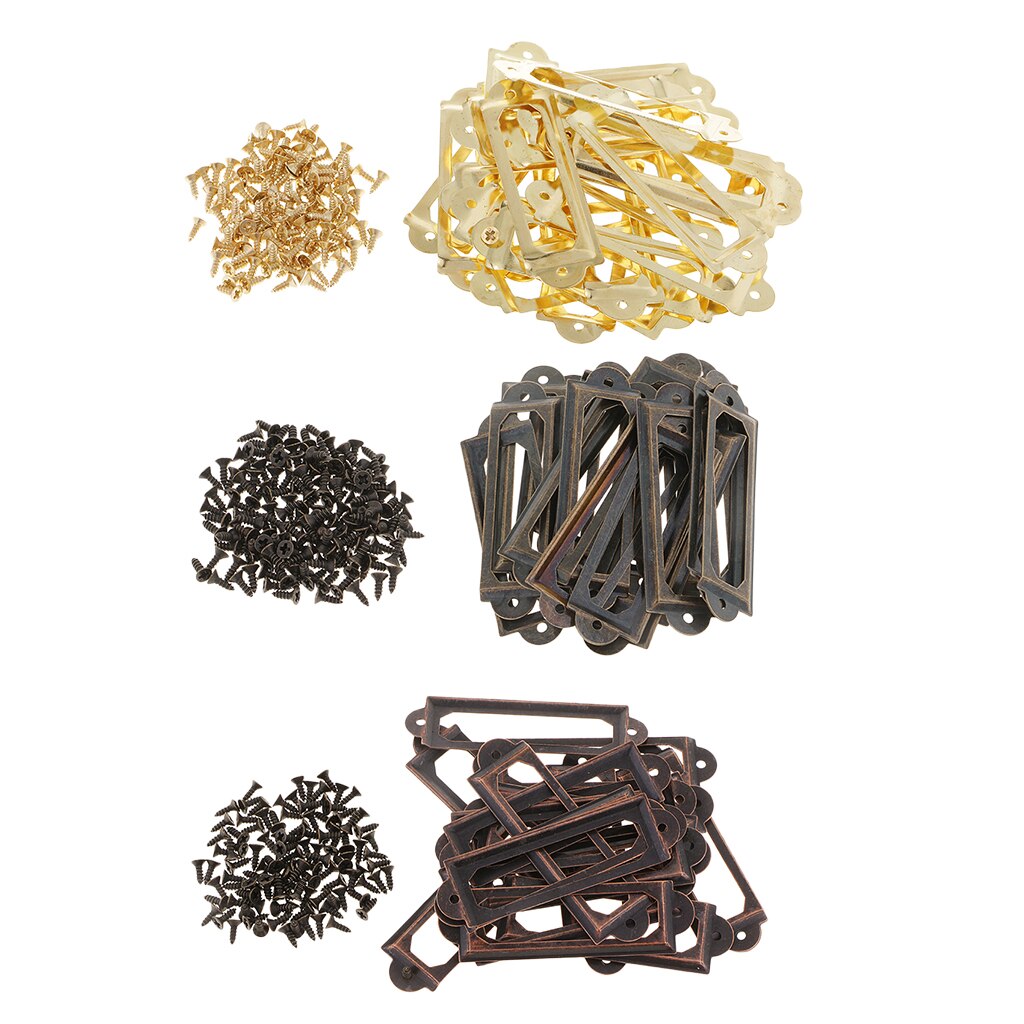 20pcs Label Frame 59x17mm Filing Cabinet Label Holders Name Tag Card Holder Frames Labels, Indexes Supply