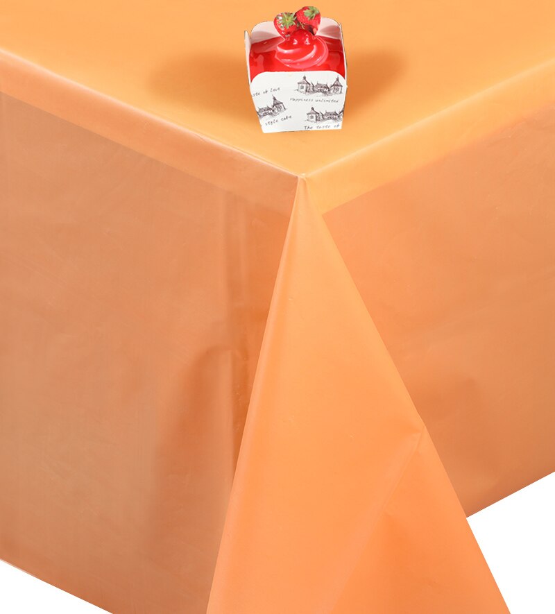D & Z couleur Orange nappe 1pc jetable imperméable couverture de Table pour mariage Thanksgiving jour nouvel an fête