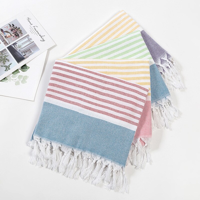 Turkish Tassel Bath Towel for Women Adult Beach Towels Summer Shawl Sunscreen Tassel Tapestry 100x180cm Bath Towel Towel